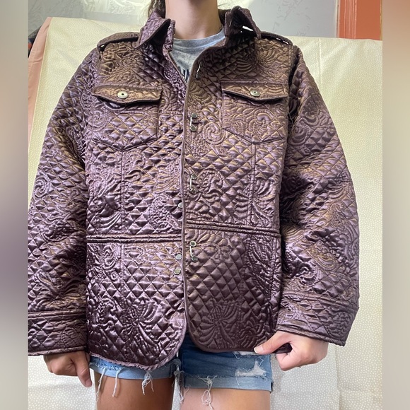 Motto Your Style Mantra Quilted Brown Coat New - Picture 11 of 14